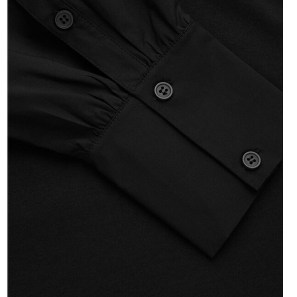 COS Puff Sleeve Black Top - Size S - Picture 2 of 3